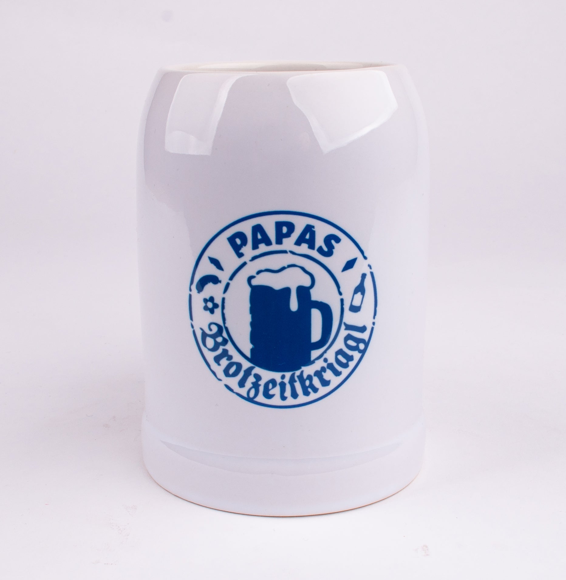 Bierkrug "Papas Brotzeitkriagl" - meinherzschlag.de