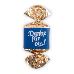 Nougat-Busserl "Danke für ois"