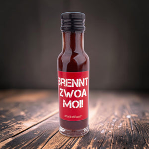 Chilisauce "Brennt zwoa moi!" von meinherzschlag – Produktbild 2 von 2.