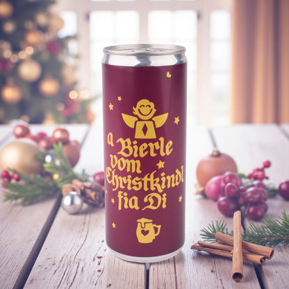 Bierdose &quot;a Bierle vom Christkindl fia Di&quot;