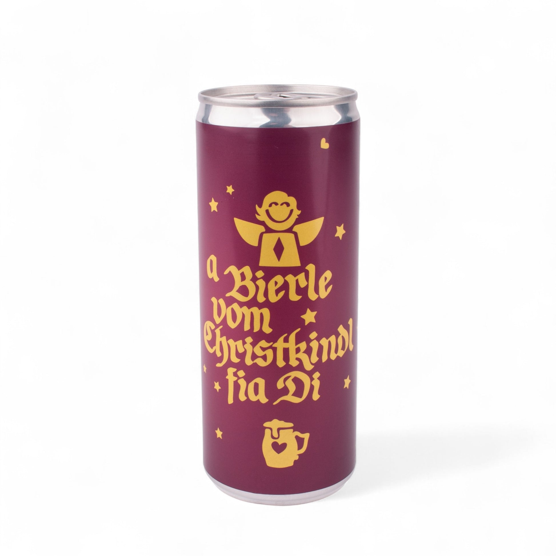 Bierdose "a Bierle vom Christkindl fia Di" - meinherzschlag.de