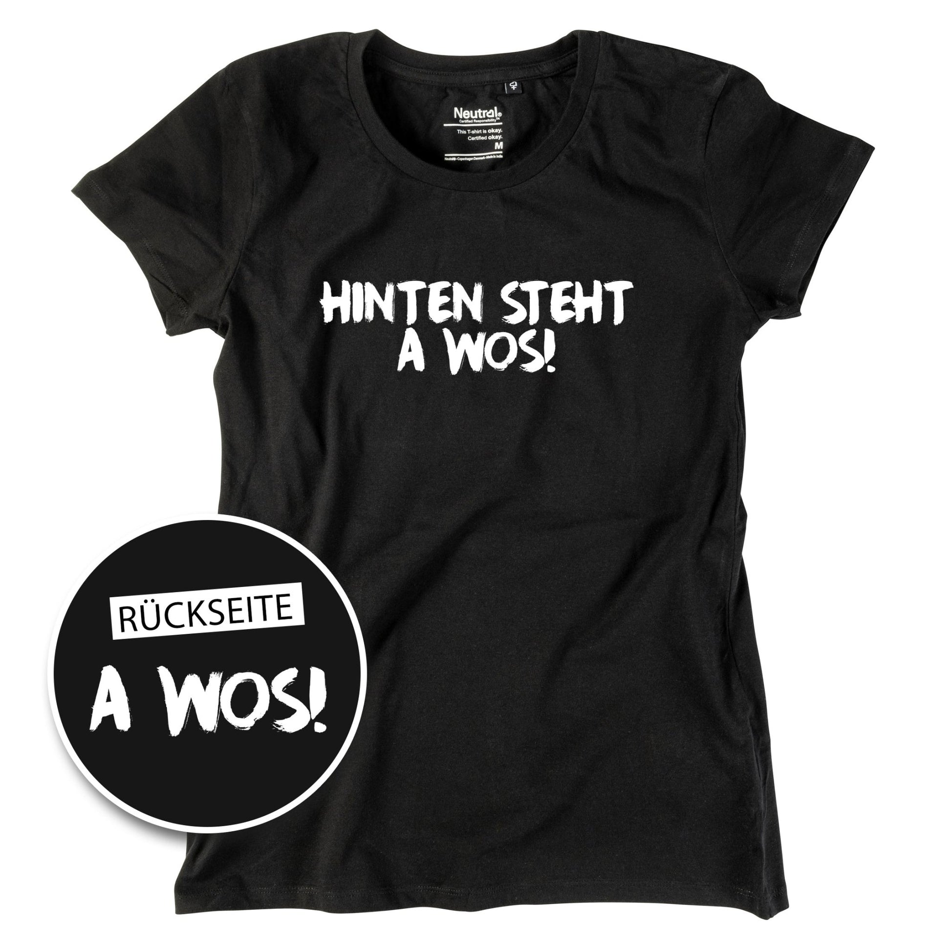 Damen - Shirt "A Wos!" (mit Rückenprint) - meinherzschlag.de