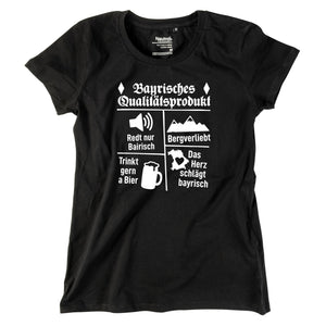 Damen - Shirt "Bayrisches Qualitätsprodukt" - meinherzschlag.de