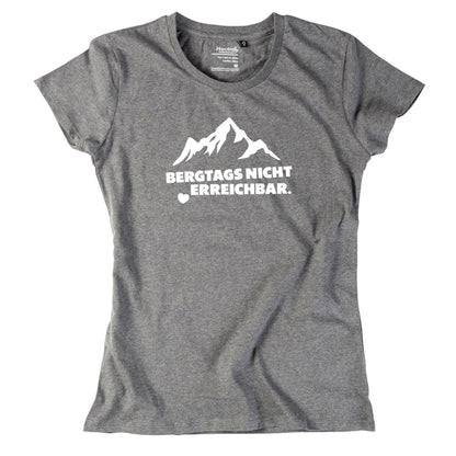 Damen - Shirt "Bergtags nicht erreichbar" - meinherzschlag.de