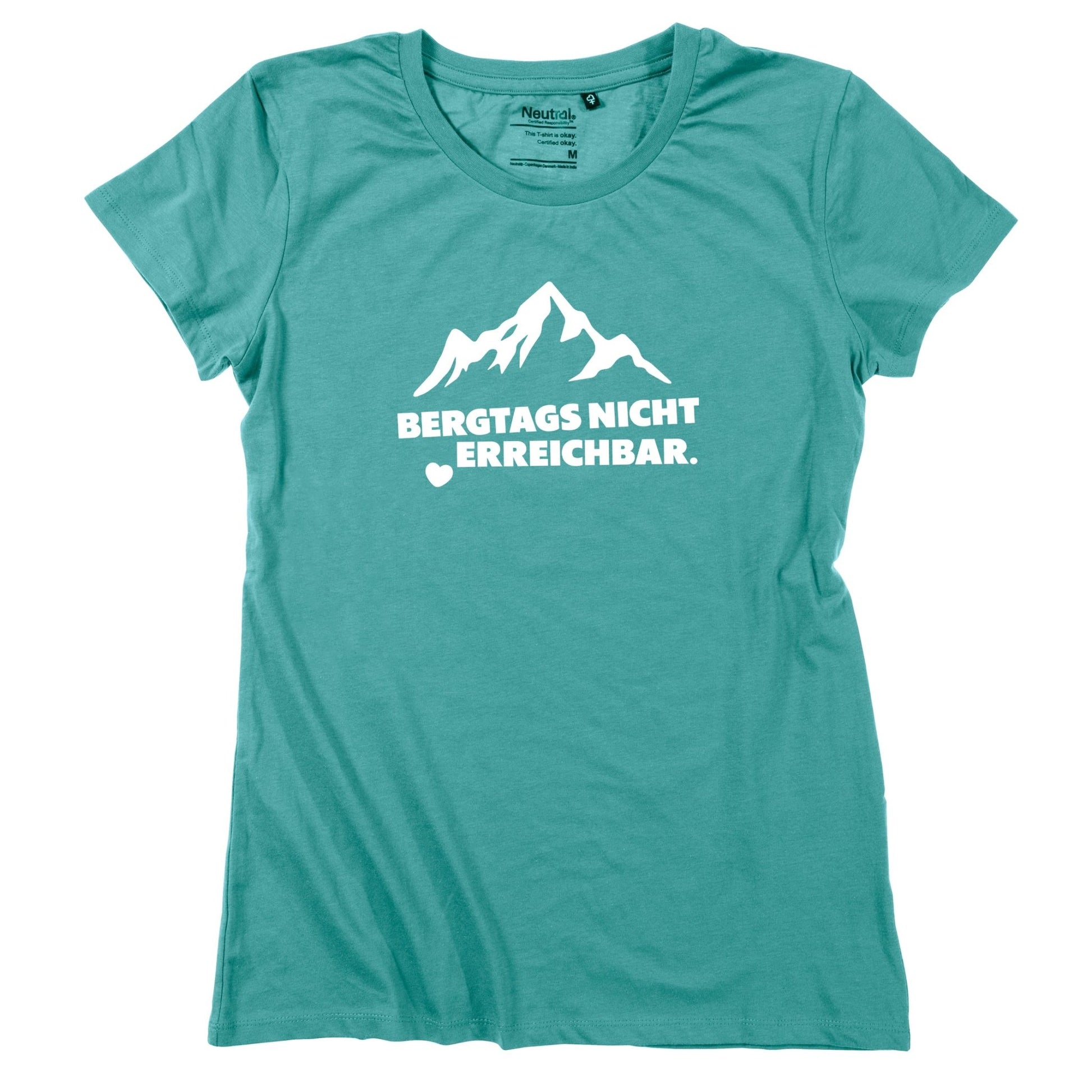 Damen - Shirt "Bergtags nicht erreichbar" - meinherzschlag.de