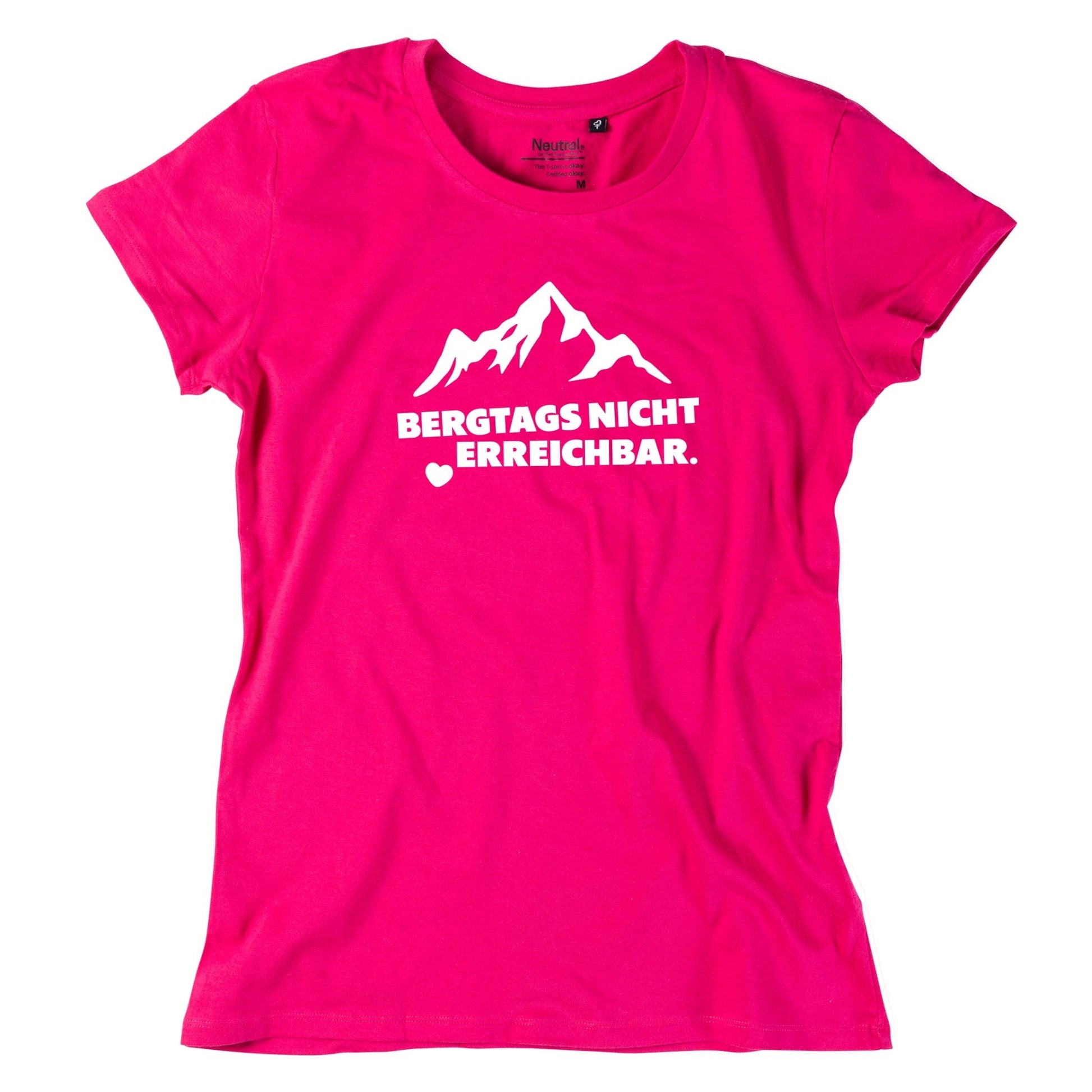 Damen - Shirt "Bergtags nicht erreichbar" - meinherzschlag.de