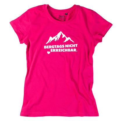 Damen - Shirt "Bergtags nicht erreichbar" - meinherzschlag.de