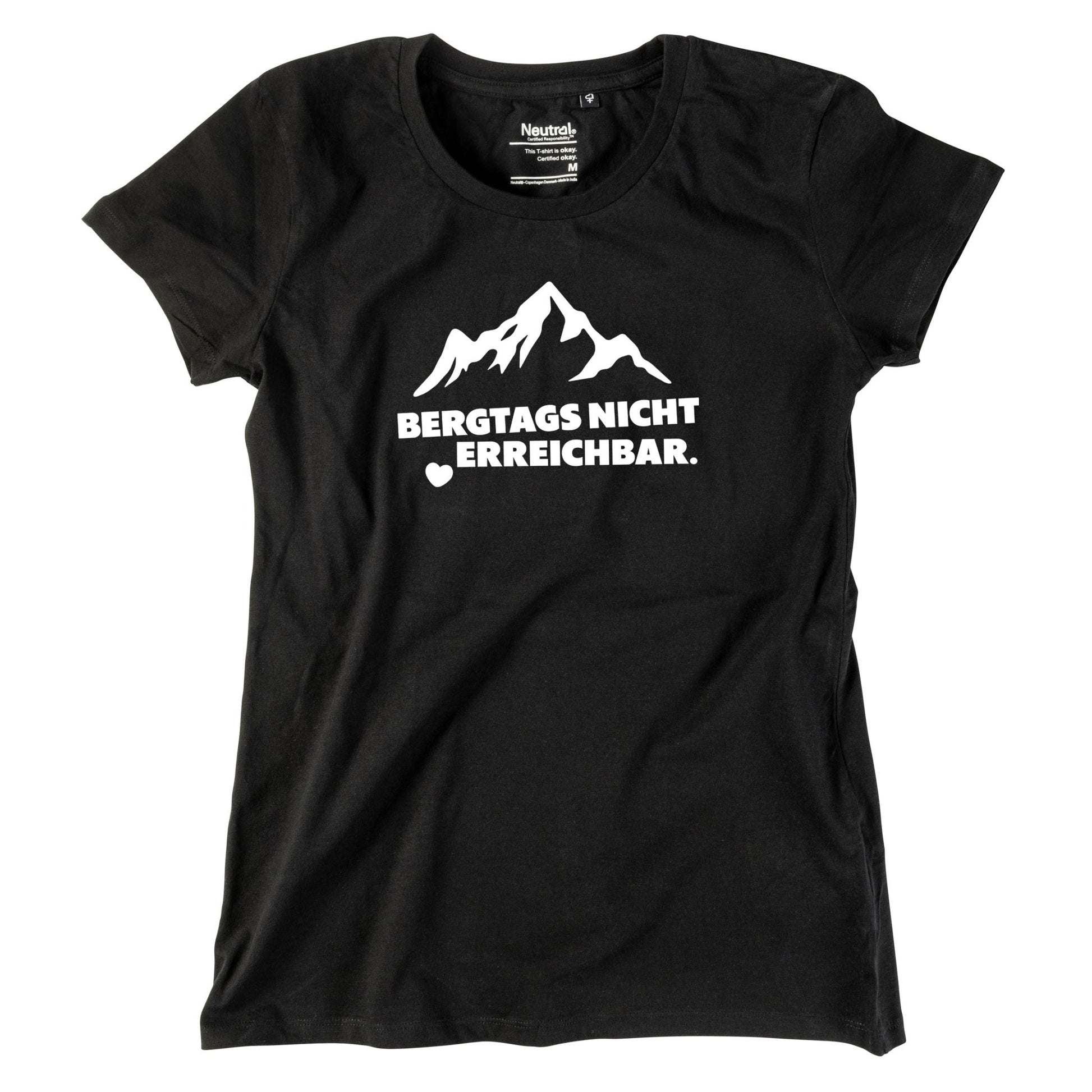 Damen - Shirt "Bergtags nicht erreichbar" - meinherzschlag.de
