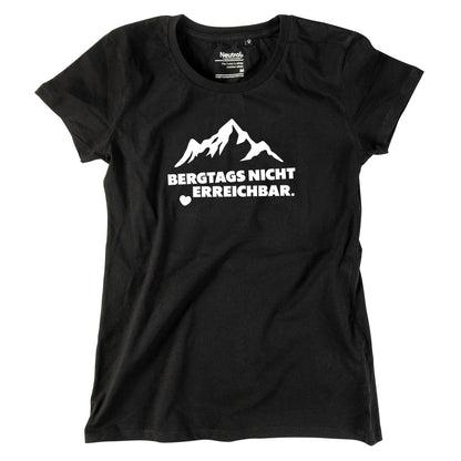 Damen - Shirt "Bergtags nicht erreichbar" - meinherzschlag.de