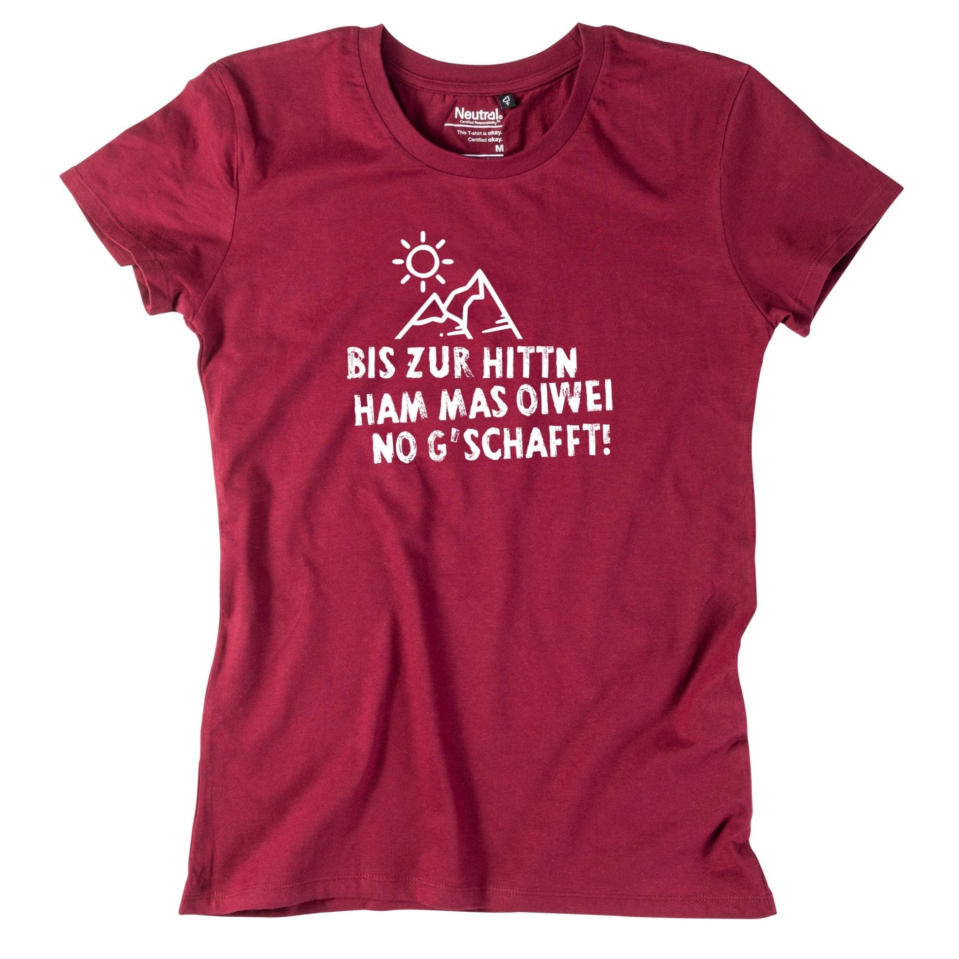 Damen - Shirt "Bis zur Hittn" - meinherzschlag.de