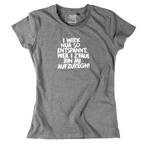 Damen - Shirt "Entspannt" - meinherzschlag.de
