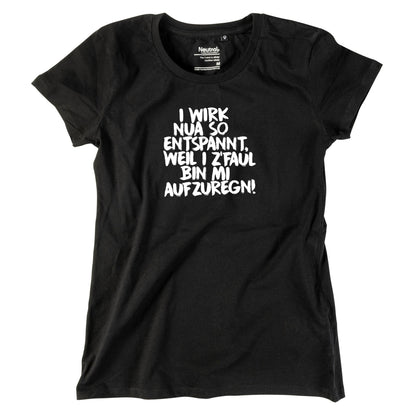 Damen - Shirt "Entspannt" - meinherzschlag.de