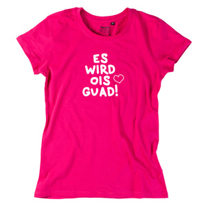 Damen-Shirt "Es wird ois guad" von meinherzschlag – Produktbild 7 von 8.