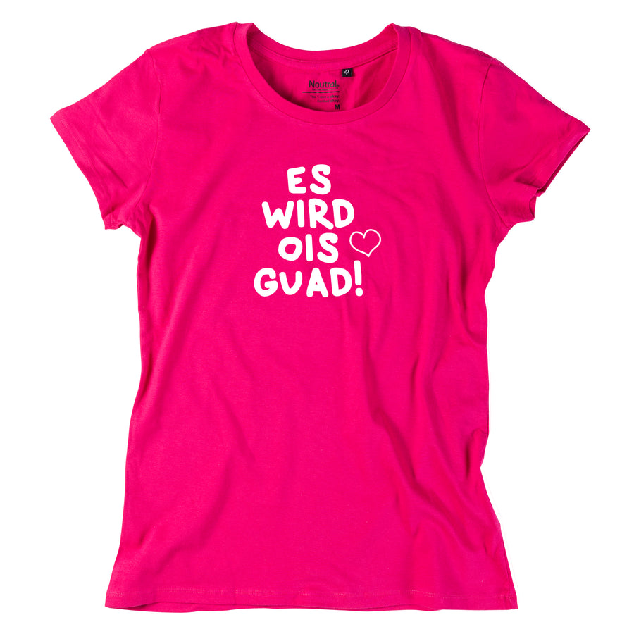 Damen-Shirt "Es wird ois guad" von meinherzschlag – Produktbild 7 von 8.