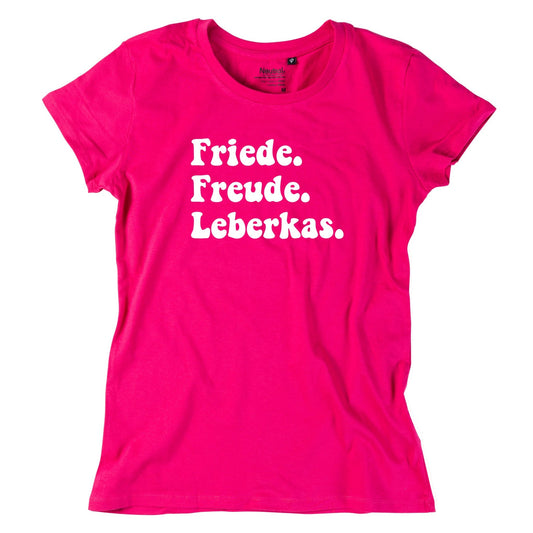 Damen - Shirt "Friede. Freude. Leberkas." - meinherzschlag.de
