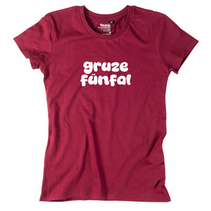 Damen-Shirt "gruze fünfal" von meinherzschlag – Produktbild 2 von 8.