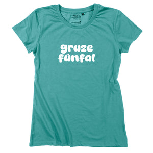 Damen-Shirt "gruze fünfal" von meinherzschlag – Produktbild 1 von 8.