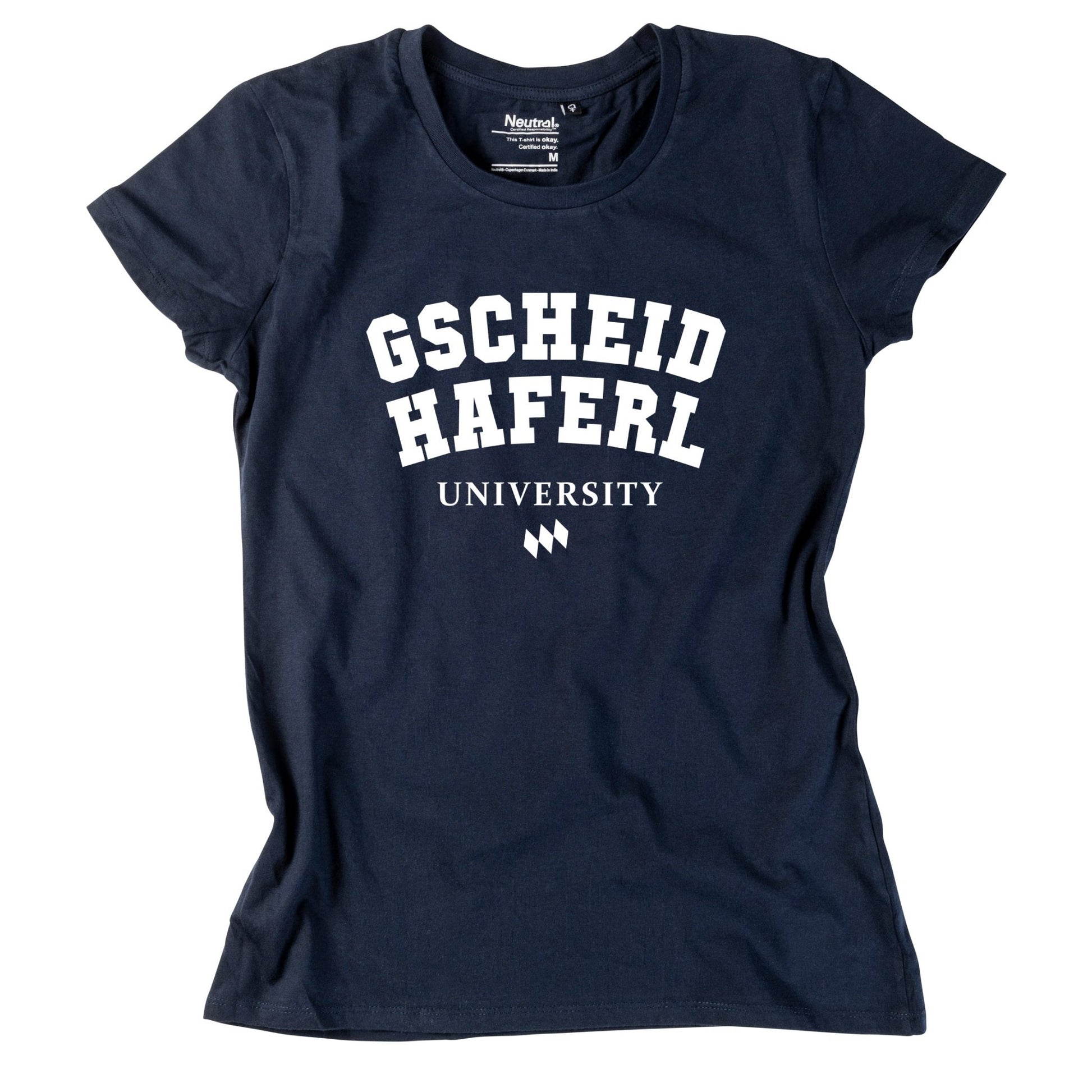 Damen - Shirt "Gscheidhaferl University" - meinherzschlag.de