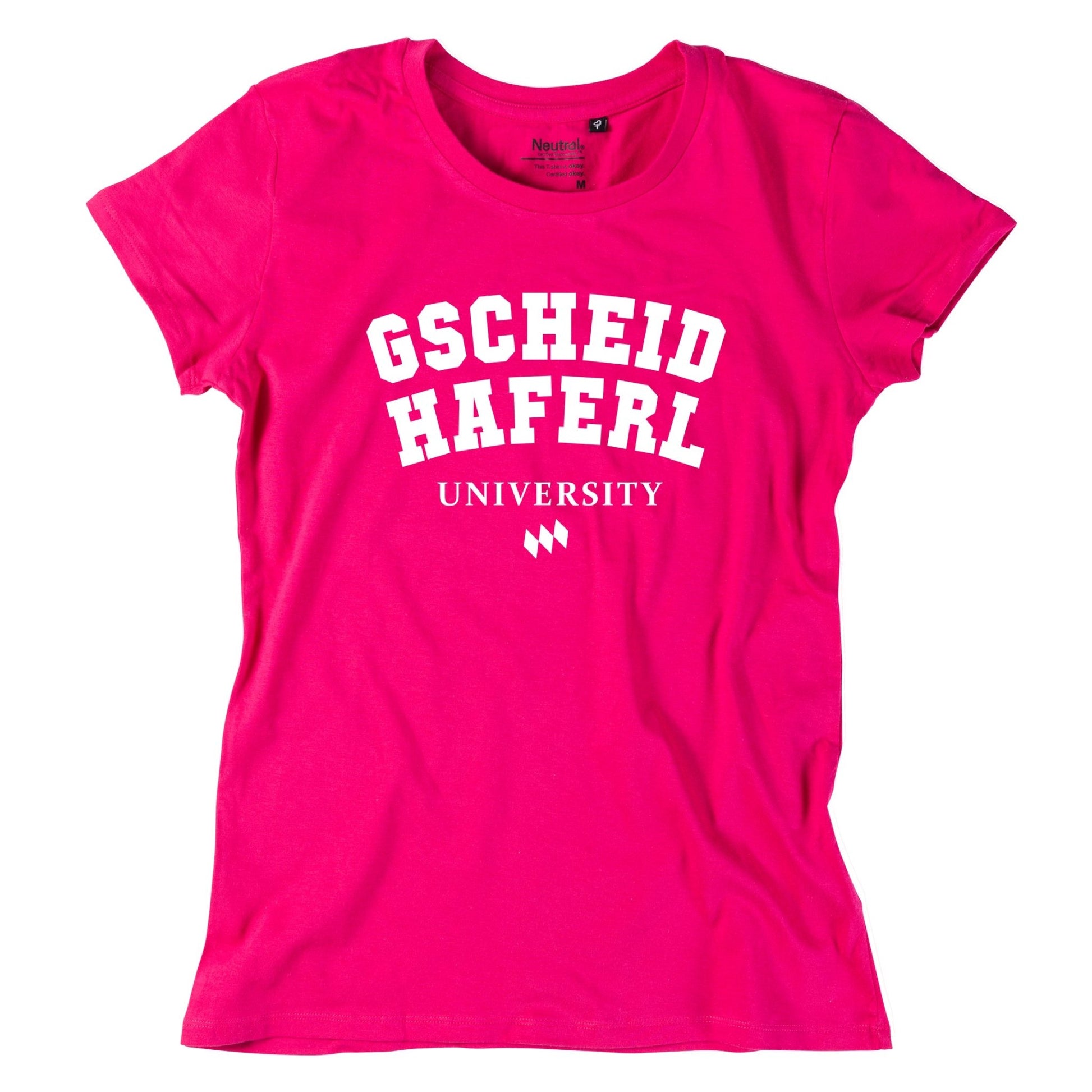 Damen - Shirt "Gscheidhaferl University" - meinherzschlag.de