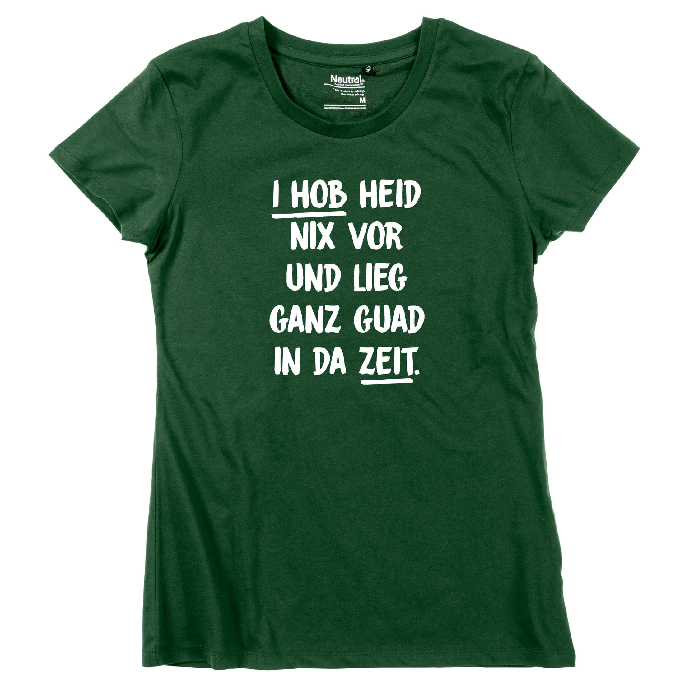 damen-shirt-i-hob-heid-nix-vor-gruen