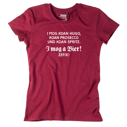 Damen-Shirt "I mog a Bier! ZEFIX!"