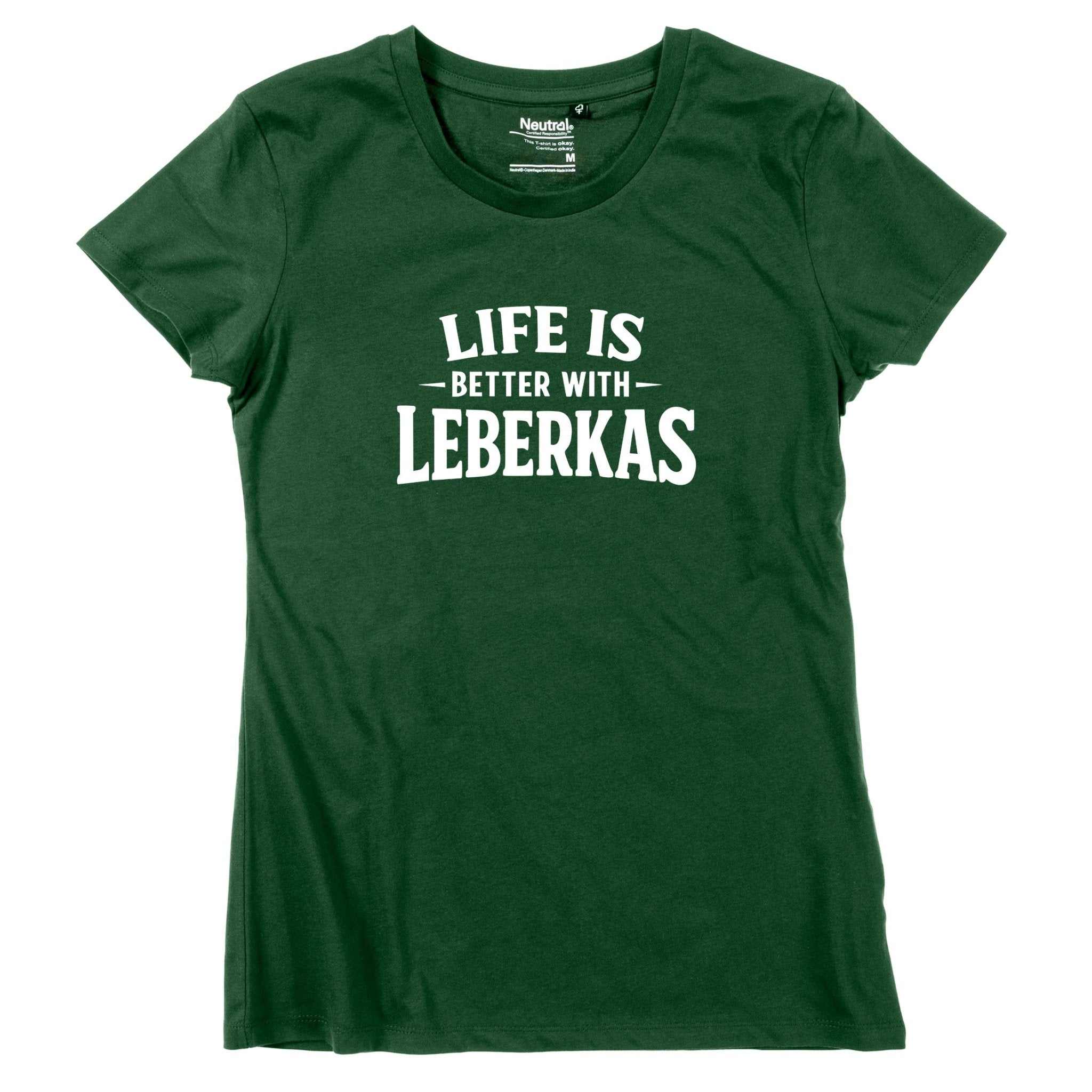 Damen - Shirt "Life is better with Leberkas" - meinherzschlag.de