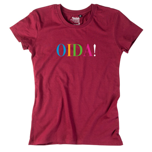 Damen - Shirt "OIDA!" bunt *Limited Edition* - meinherzschlag.de