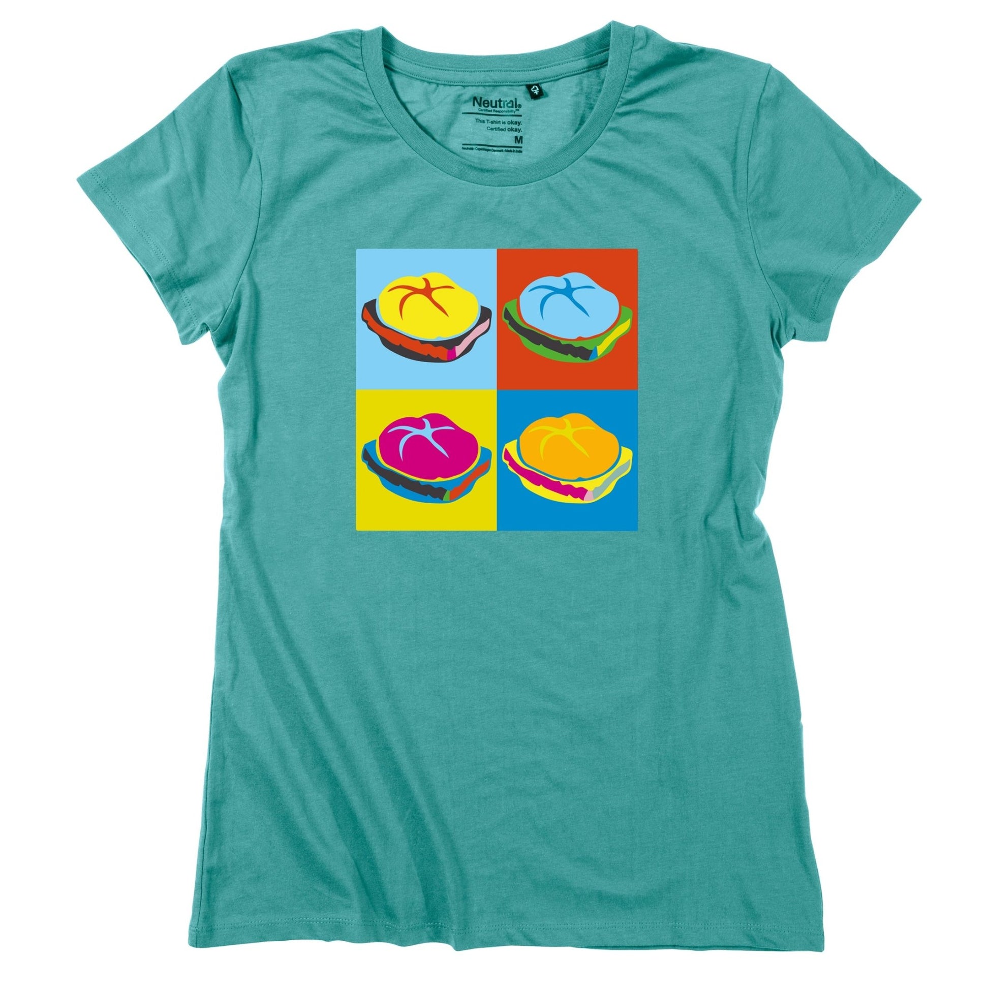 Damen - Shirt "Popart Leberkas" - meinherzschlag.de