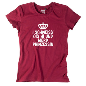 Damen - Shirt "Prinzessin" - meinherzschlag.de