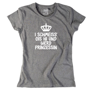 Damen - Shirt "Prinzessin" - meinherzschlag.de