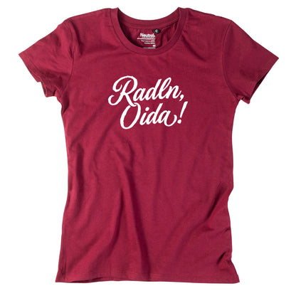 Damen-Shirt "Radln, Oida!"