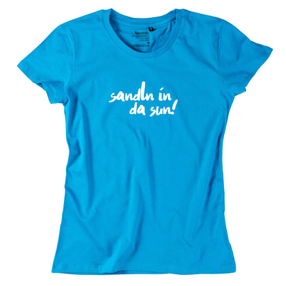 Damen - Shirt "sandln in da sun!" - meinherzschlag.de