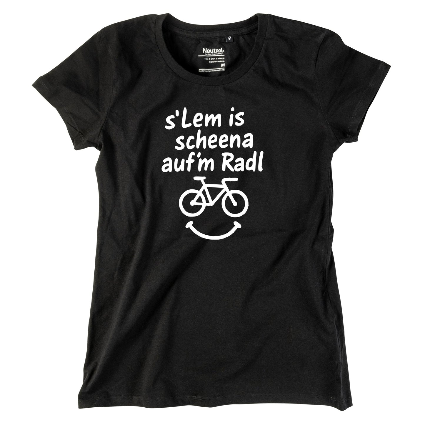 Damen - Shirt "s'Lem is scheena auf'm Radl" - meinherzschlag.de