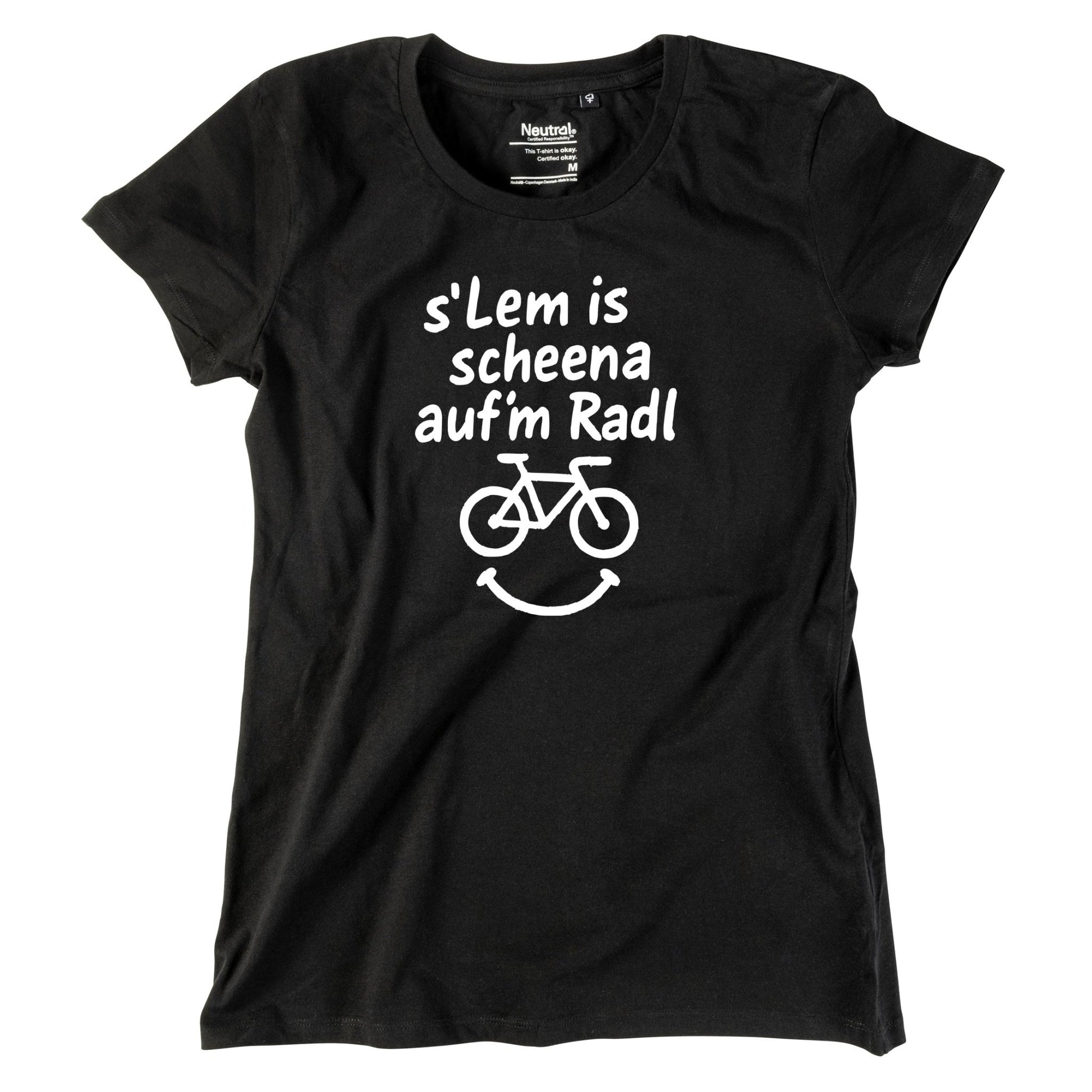 Damen - Shirt "s'Lem is scheena auf'm Radl" - meinherzschlag.de