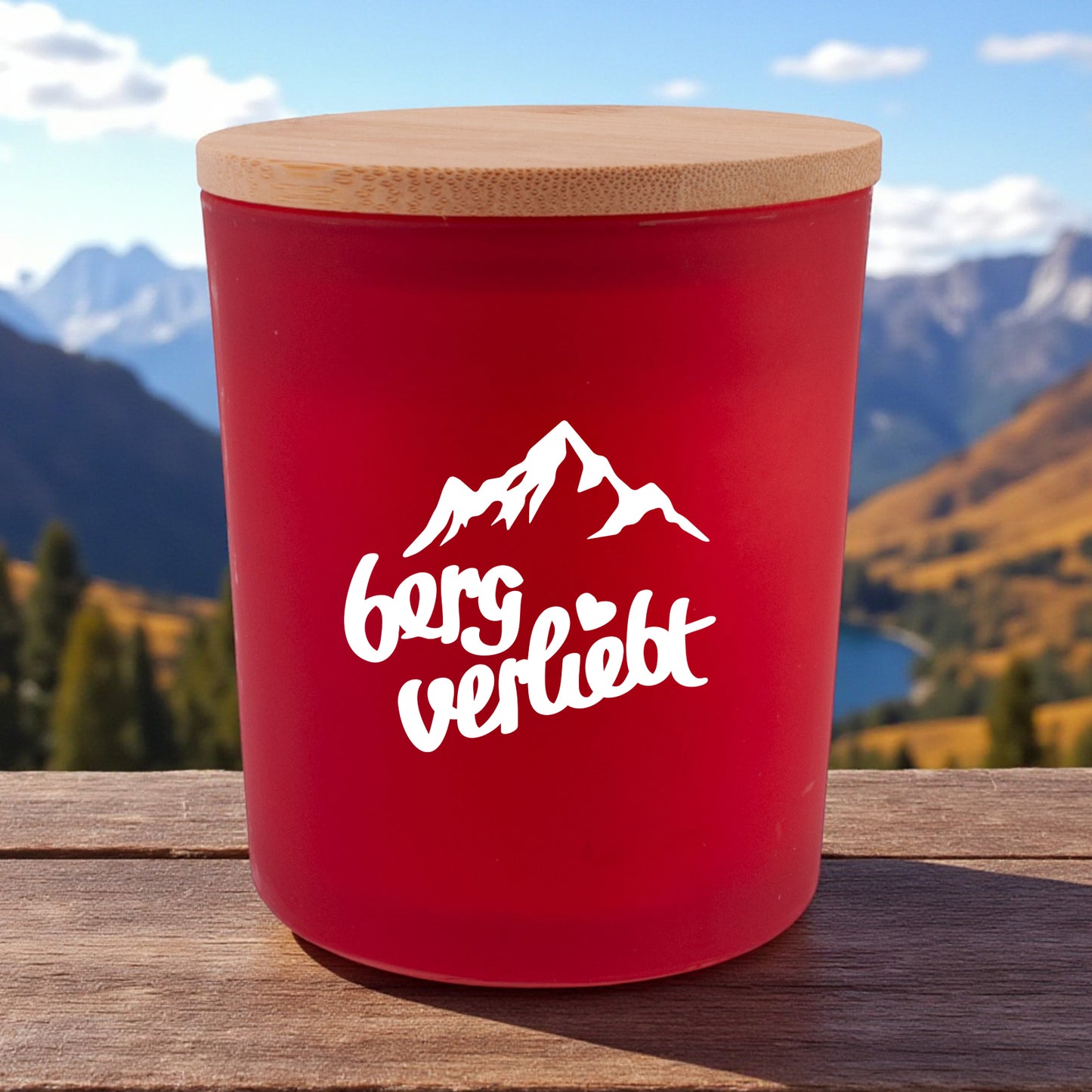 Duftkerze "bergverliebt" - meinherzschlag.de