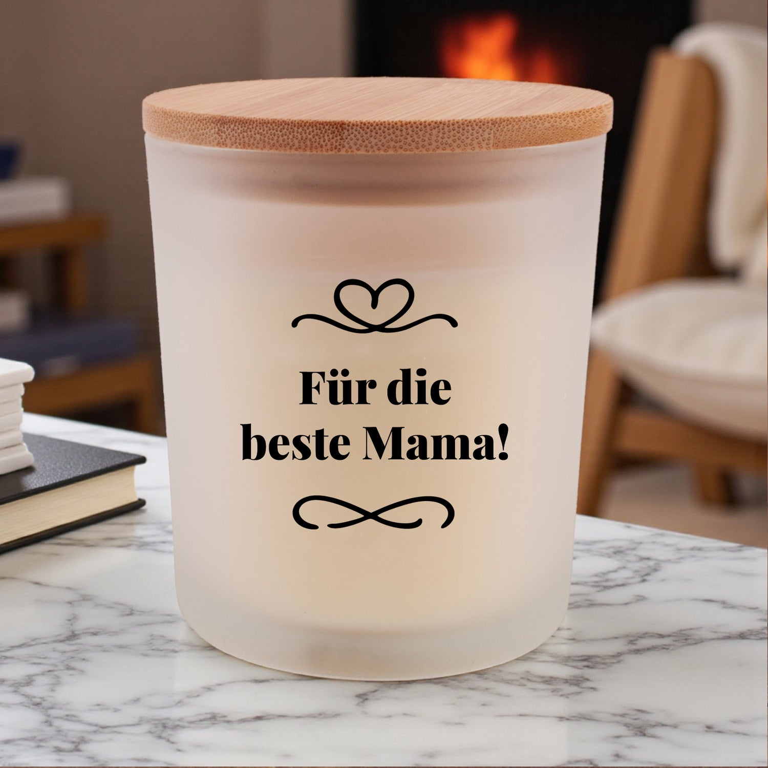 Duftkerze &quot;Für die beste Mama!&quot;