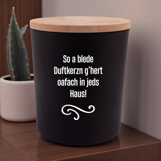 Duftkerze "Blede Duftkerzn" - meinherzschlag.de