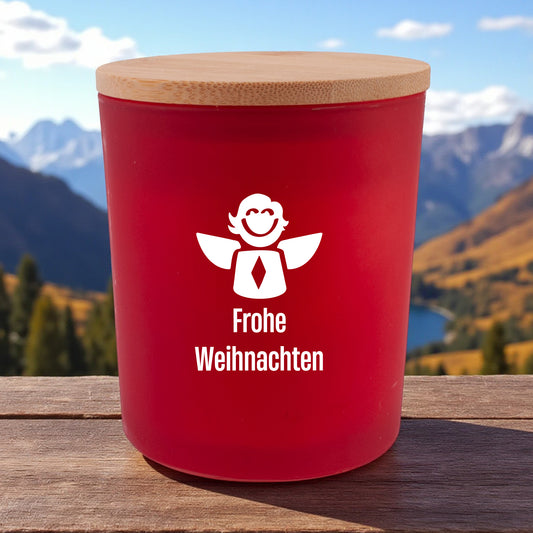 Duftkerze "Frohe Weihnachten" - meinherzschlag.de