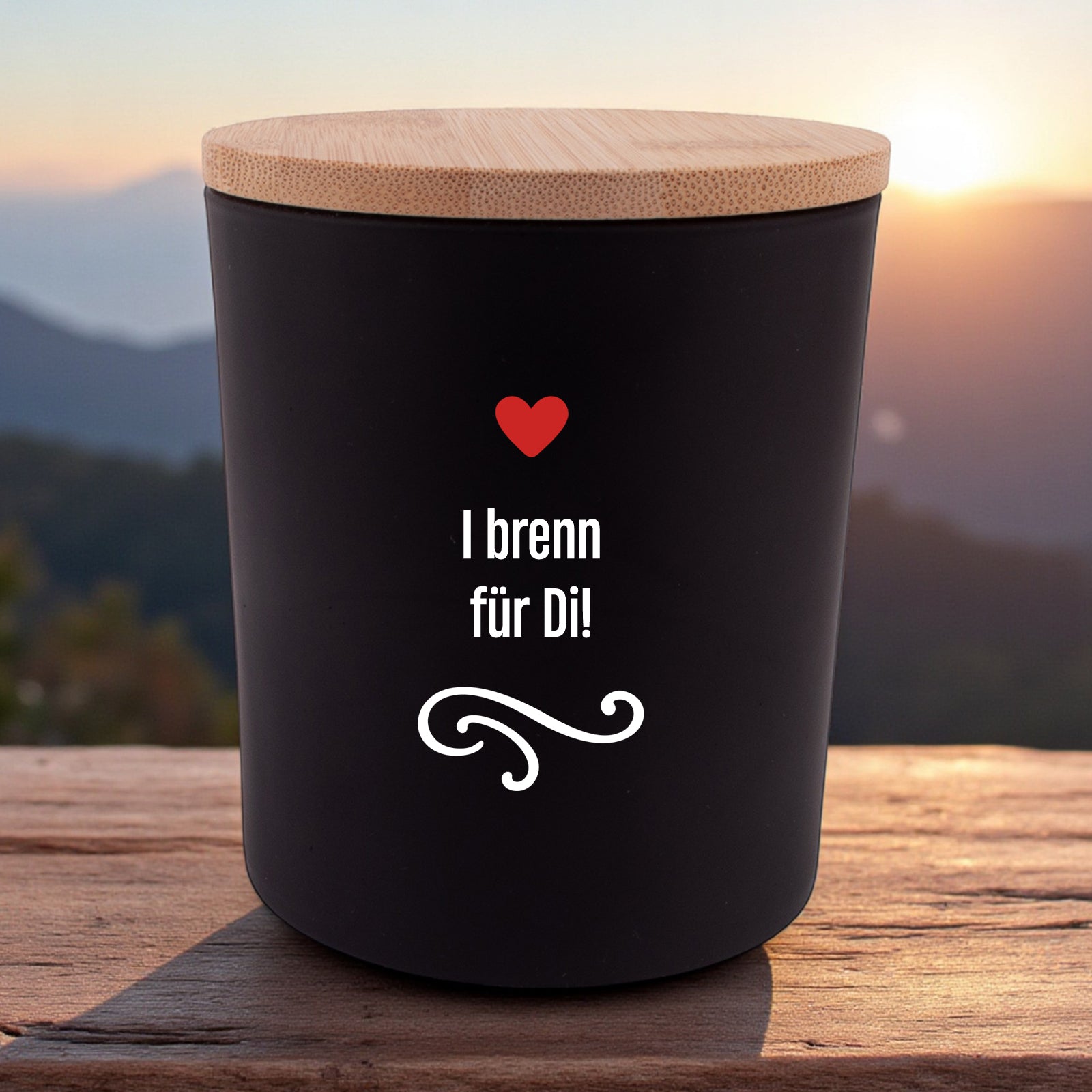 Duftkerze "I brenn für Di!" - meinherzschlag.de