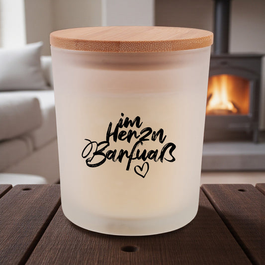 Duftkerze "Im Herzn Barfuaß" - meinherzschlag.de