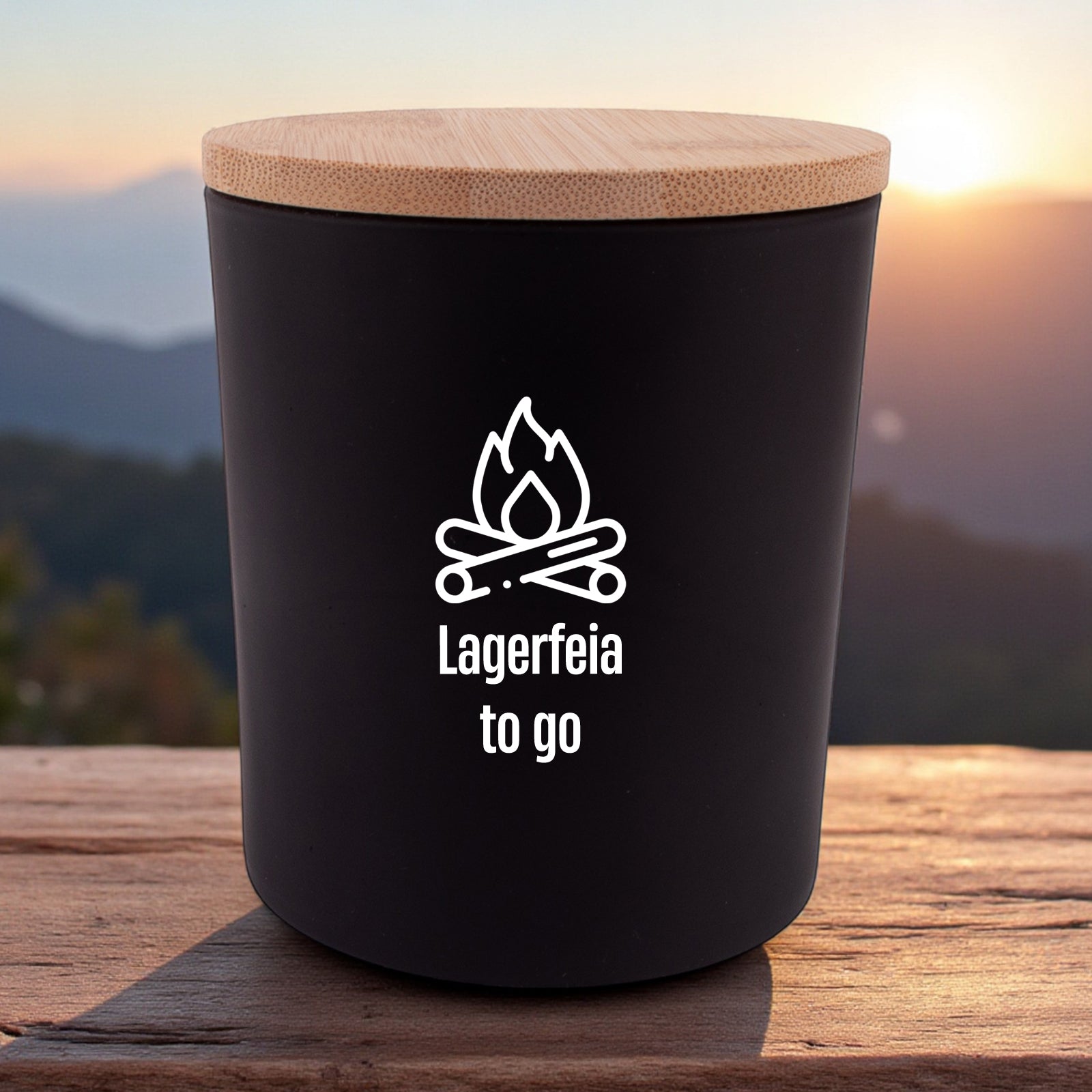 Duftkerze "Lagerfeia to go" - meinherzschlag.de