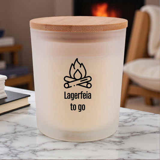 Duftkerze "Lagerfeia to go" - meinherzschlag.de