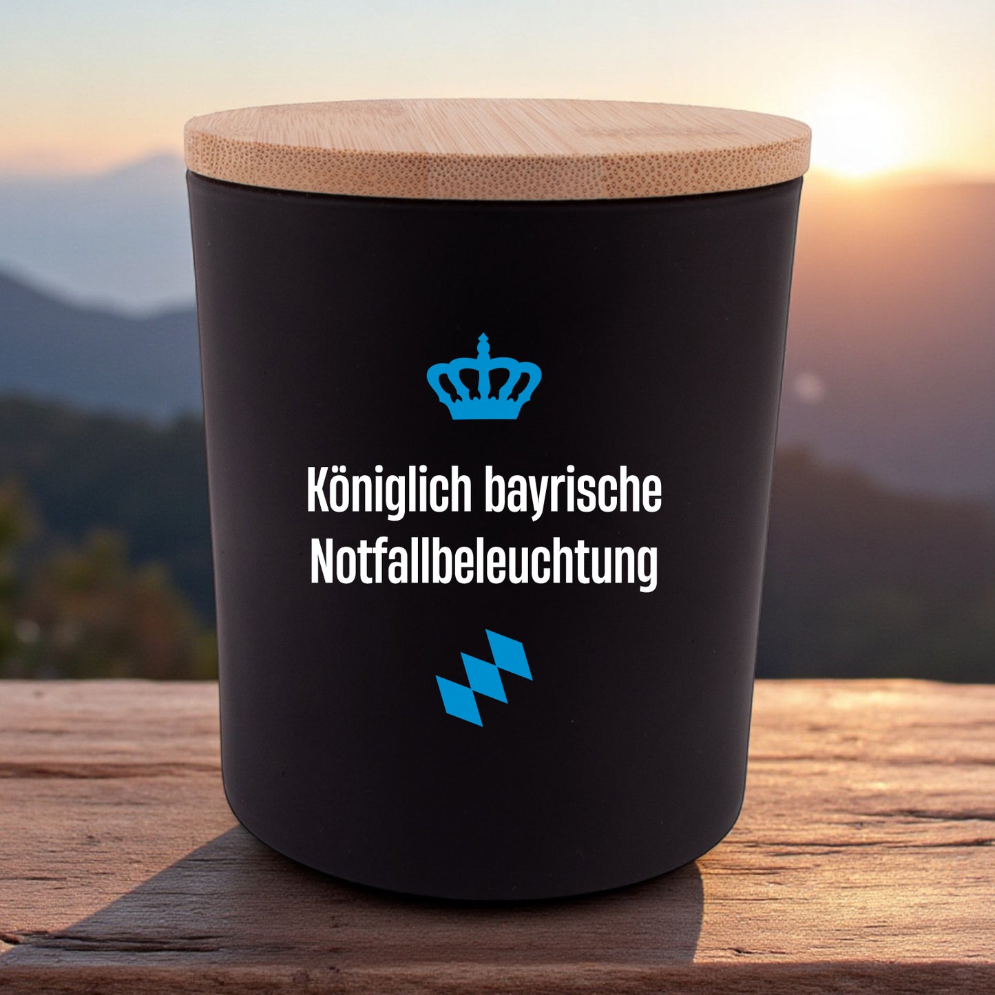 Duftkerze "Königlich bayrische Notfallbeleuchtung" - meinherzschlag.de