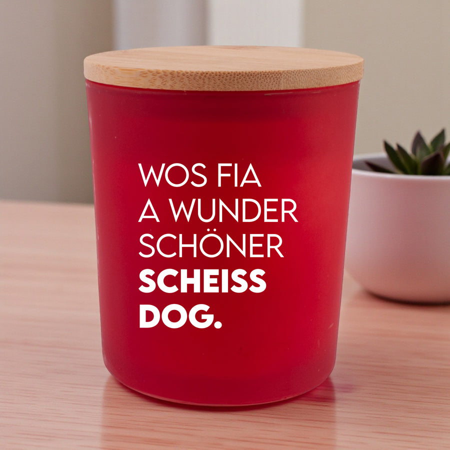 Duftkerze "Scheissdog" - meinherzschlag.de