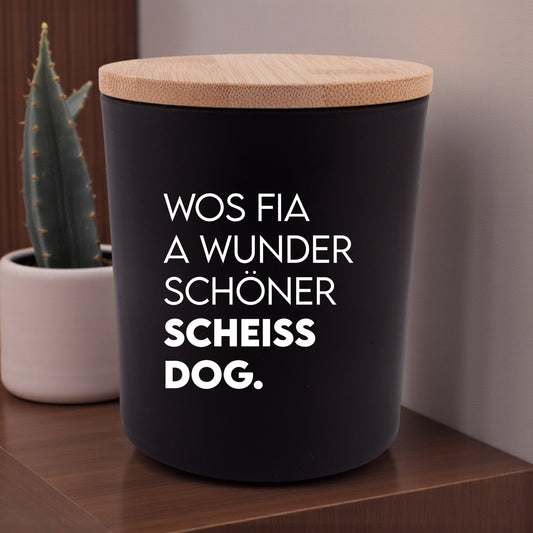 Duftkerze "Scheissdog" - meinherzschlag.de