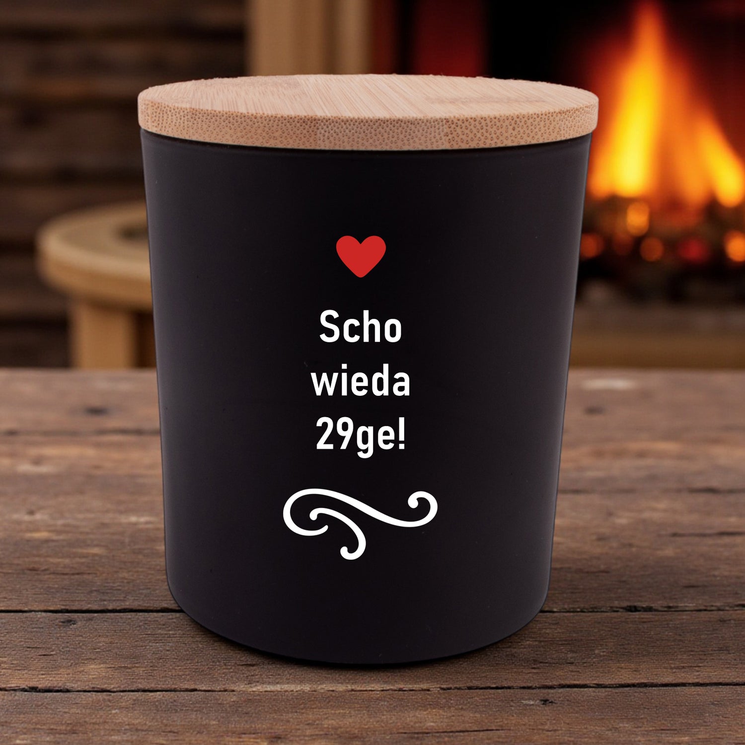 Duftkerze &quot;Scho wieda 29ge!&quot;