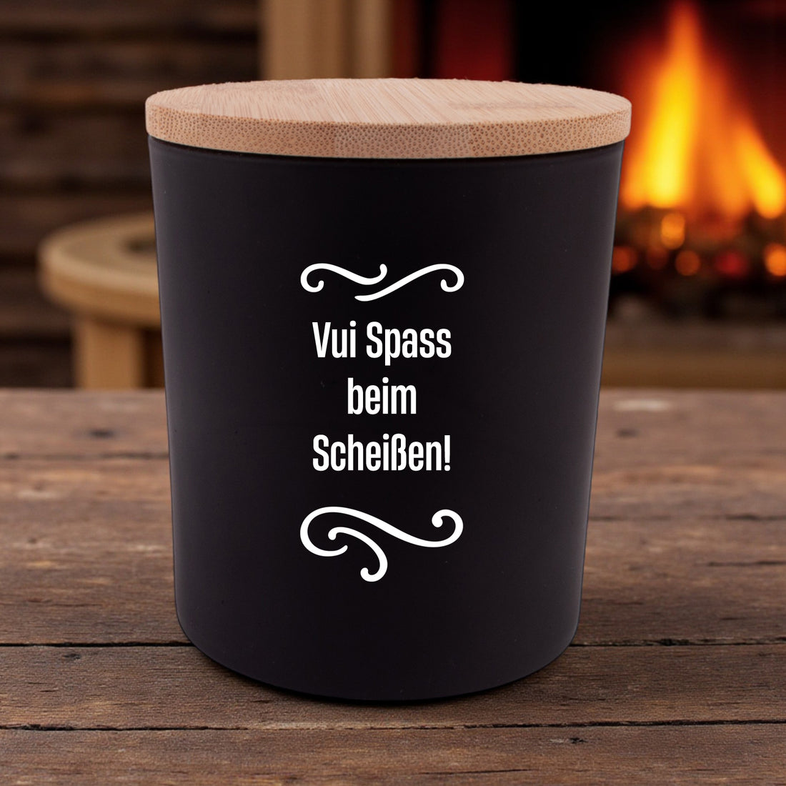 Duftkerze &quot;Vui Spaß beim Scheißen!&quot;