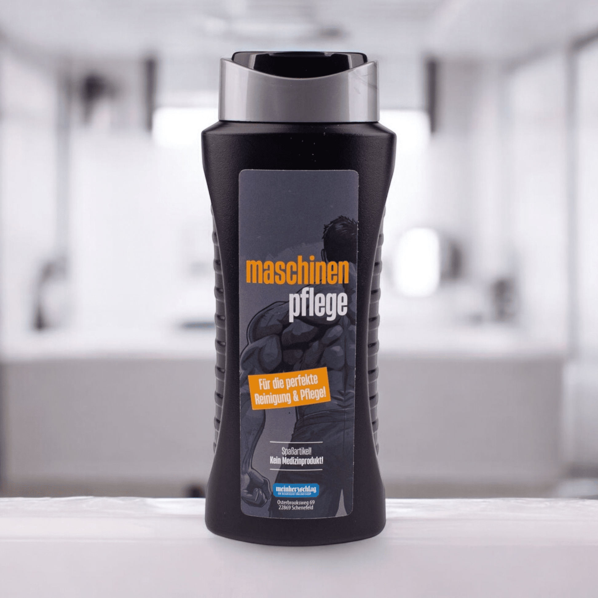 Duschgel "Maschinenpflege" - meinherzschlag.de