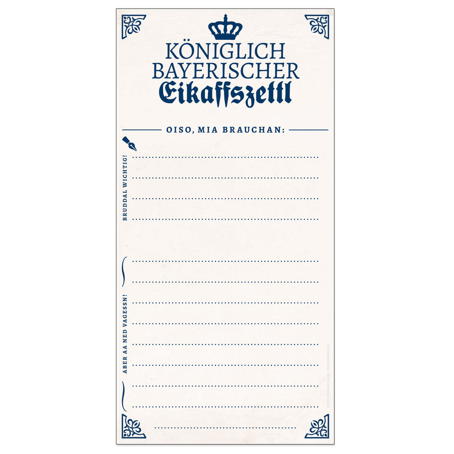 Königlich Bayerischer Eikaffszettl - meinherzschlag.de