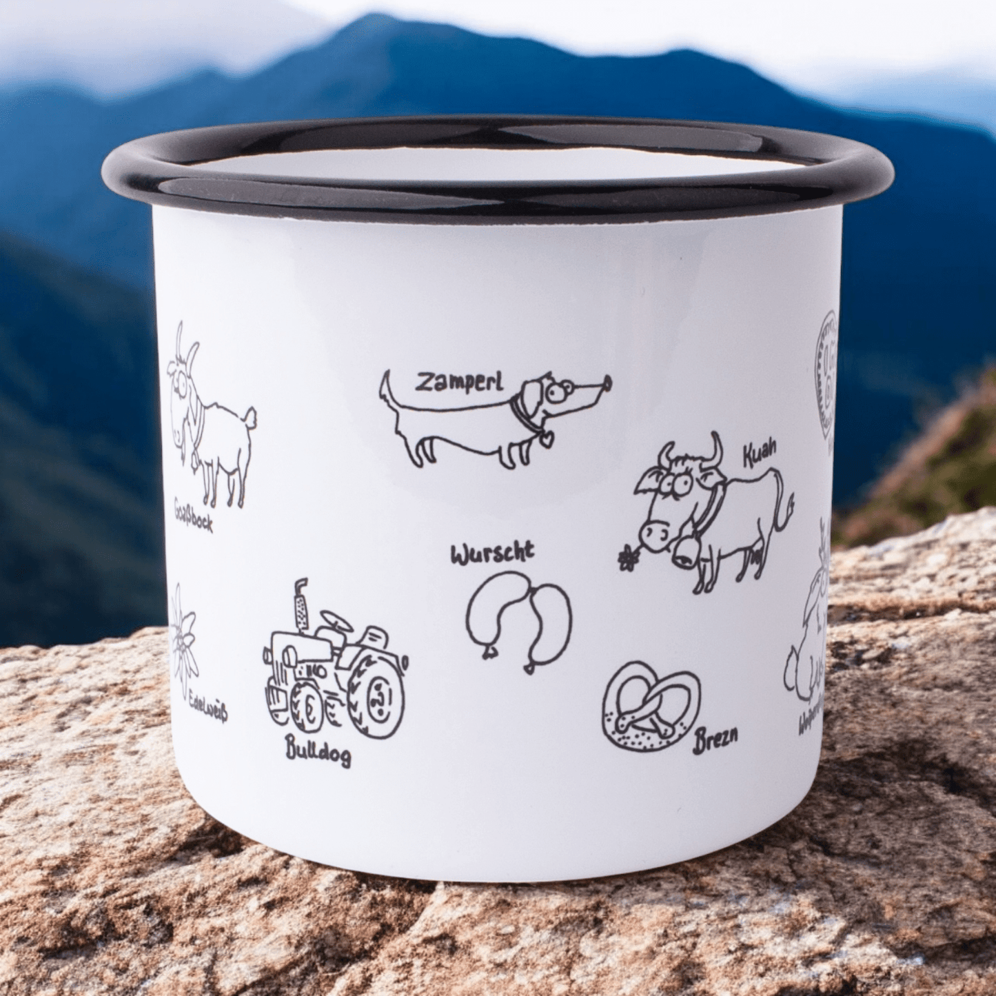 Emaille - Haferl "Bayern" - meinherzschlag.de